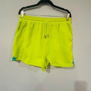 Queen of Sparkles Green Shorts with Star Sequin Size XL